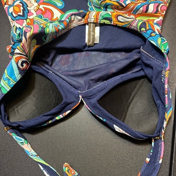 Tommy Bahama Blue and Orange Paisley Bodysuit - Picture 7 of 8